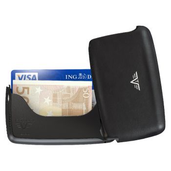 CARD CASE NAPPA BLACK TASSEL